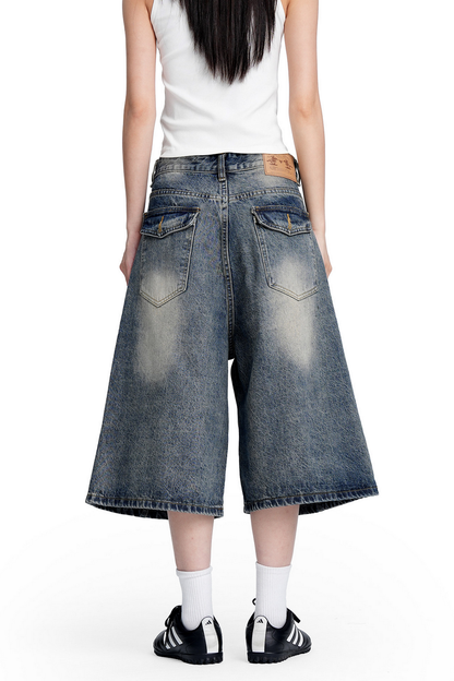 Clean Fit Denim Shorts