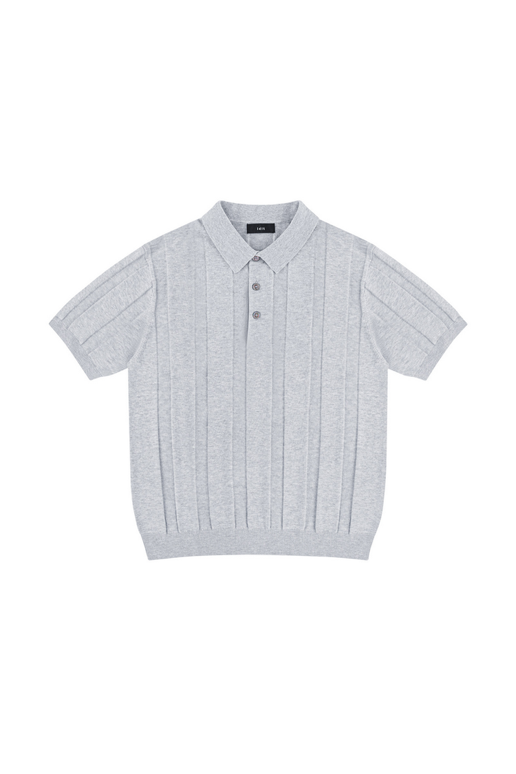 Linen Blend Polo Shirt — IDLT — view 3