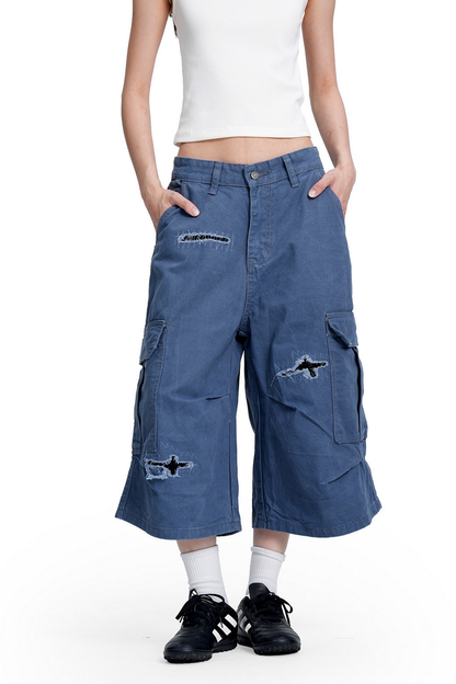 Washed Cargo Shorts