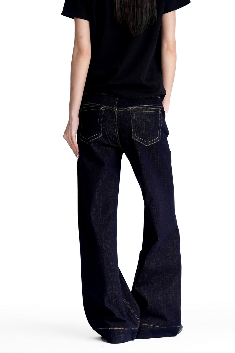 Raw Denim Bootcut Jeans