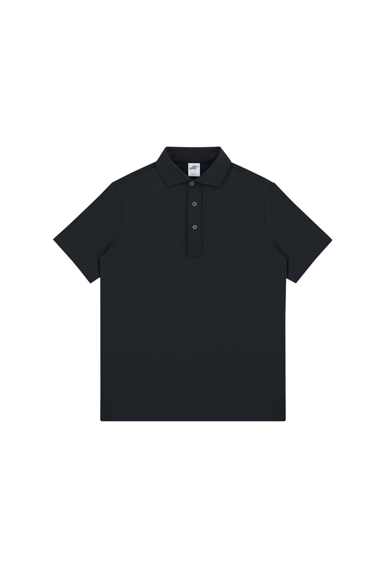 Silk Linen Polo Shirt — IDLT — view 2