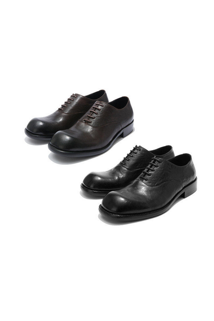 Washed Leather Derby Shoes
