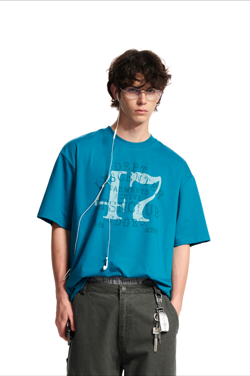Distressed Number Graphic Tee