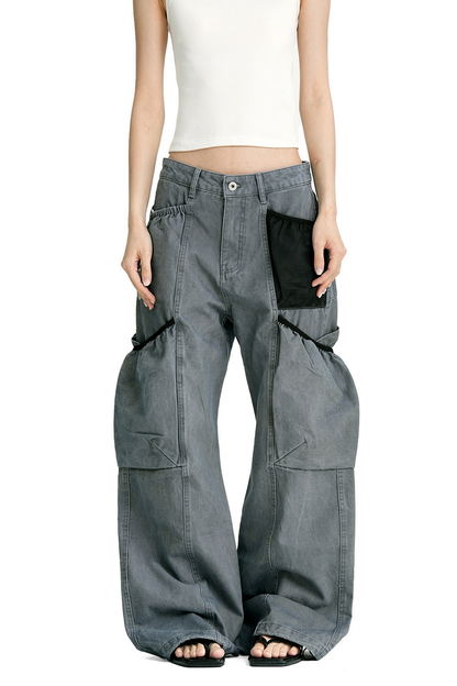 Distressed Carpenter Cargo Pants