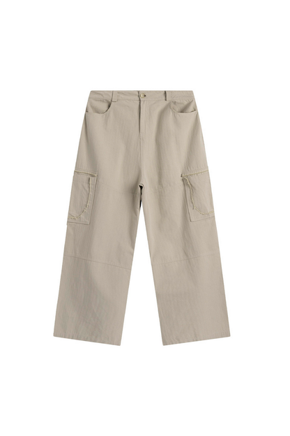 Distressed Side Pocket Cargo Pants