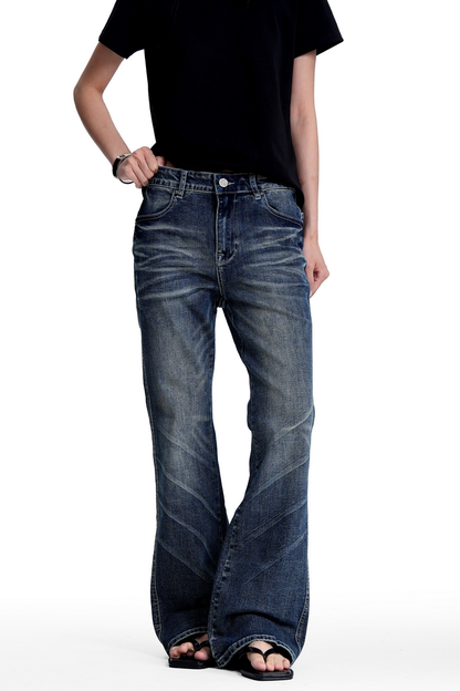 Gradient Bootcut Jeans