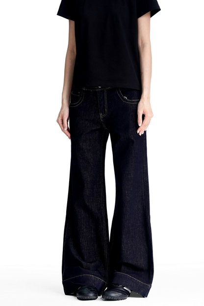 Raw Denim Bootcut Jeans