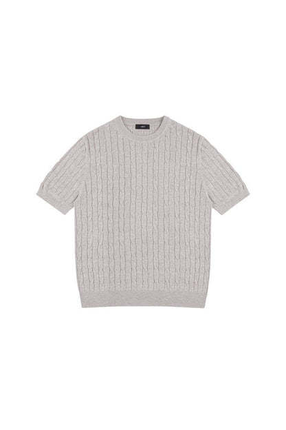 Cable Knit T-Shirt