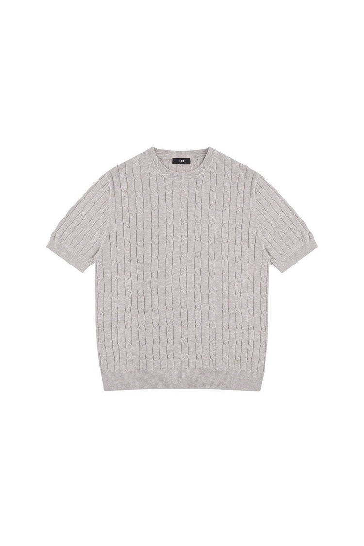 Cable Knit T-Shirt — IDLT — view 2