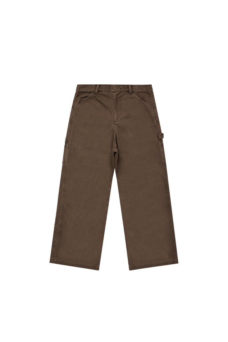 Washed Straight Cargo Pants