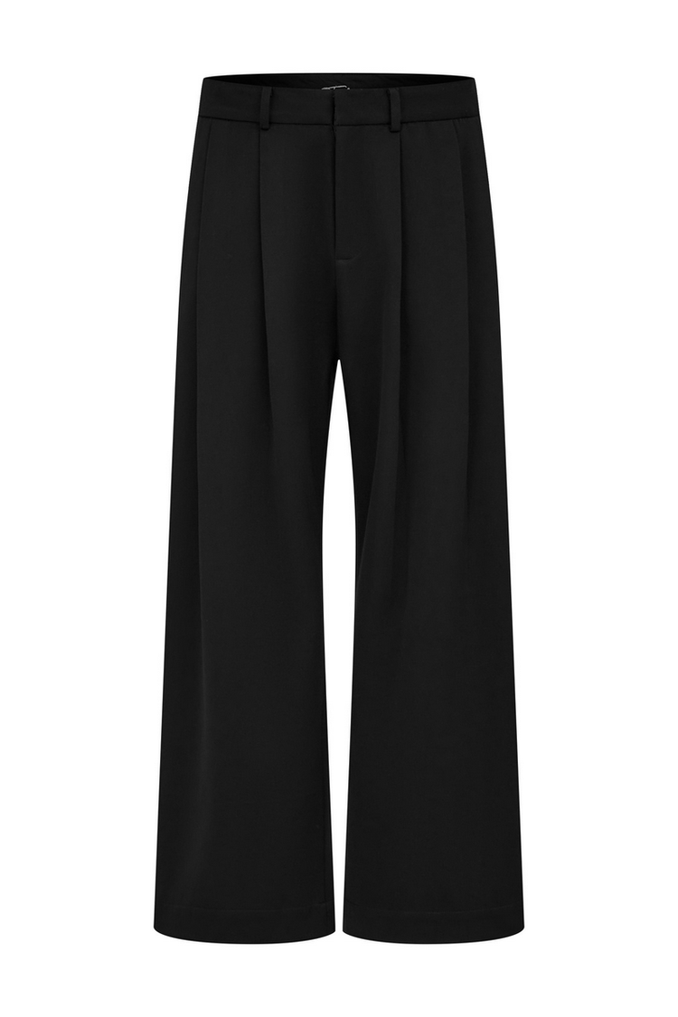 Houndstooth Pleated Wide Pants — Taichiism — view 5