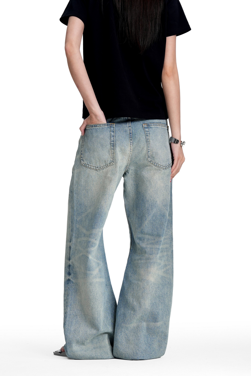 Washed Stacked Jeans