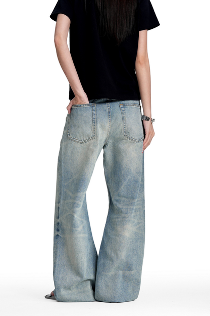Washed Stacked Jeans
