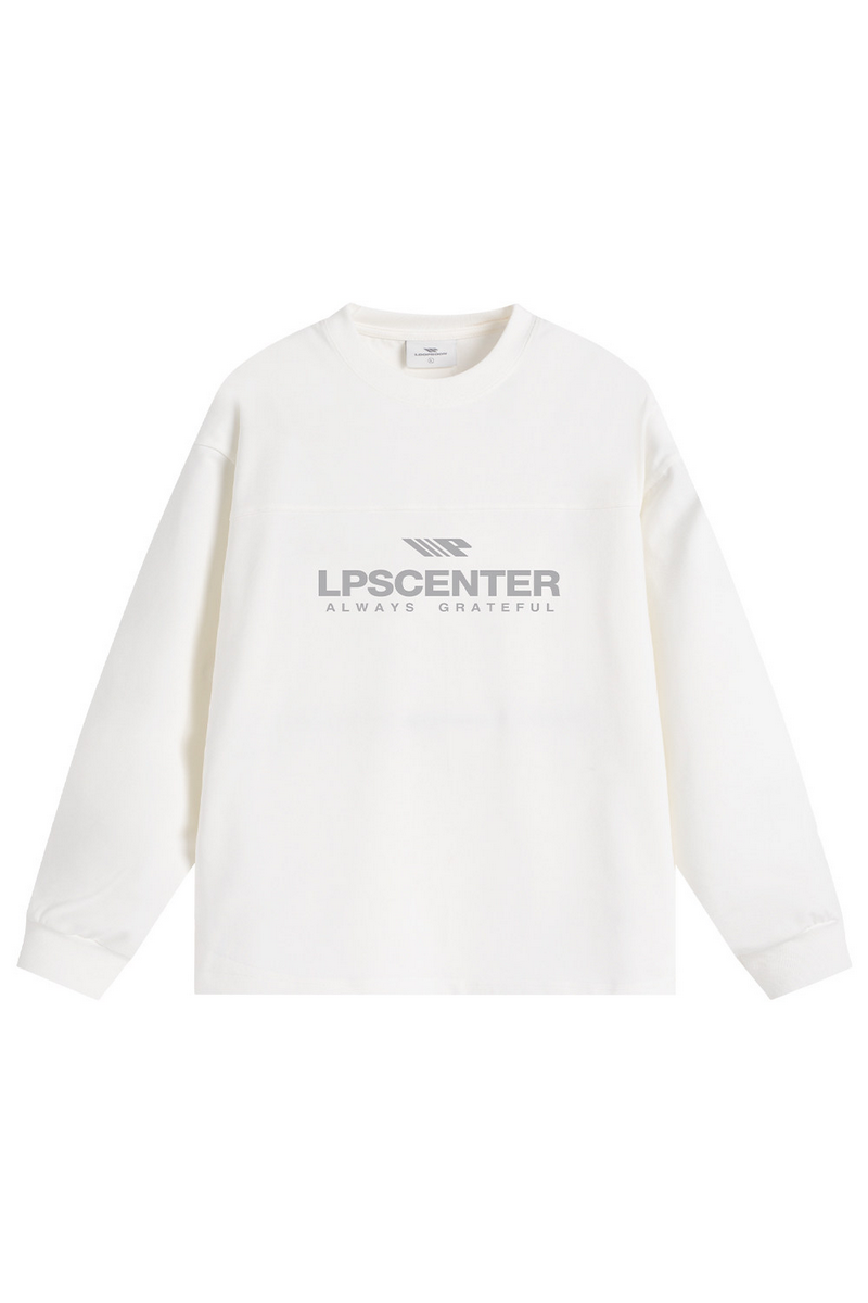 Split Print Long Sleeve Tee