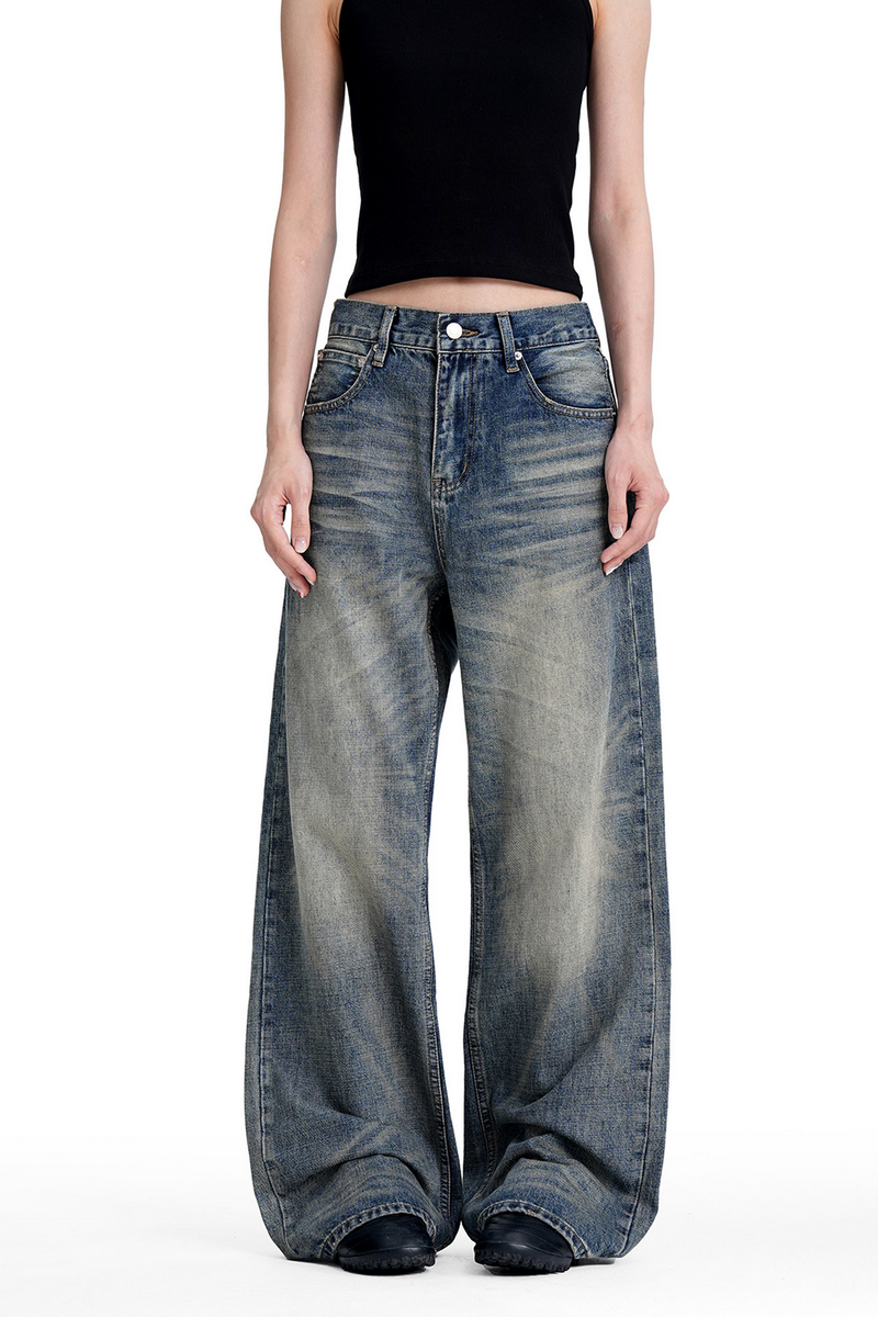 Whisker Washed Jeans