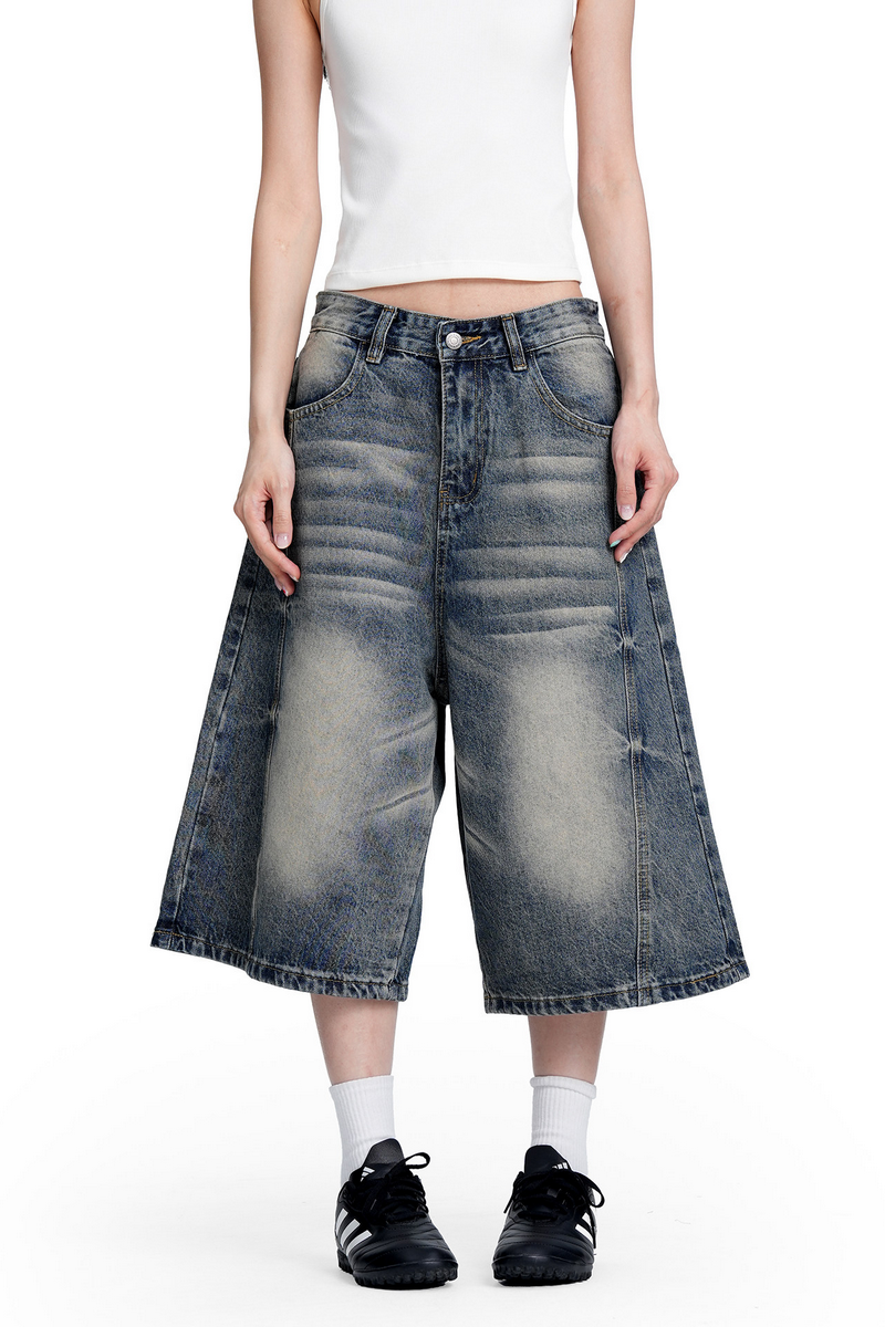Clean Fit Denim Shorts