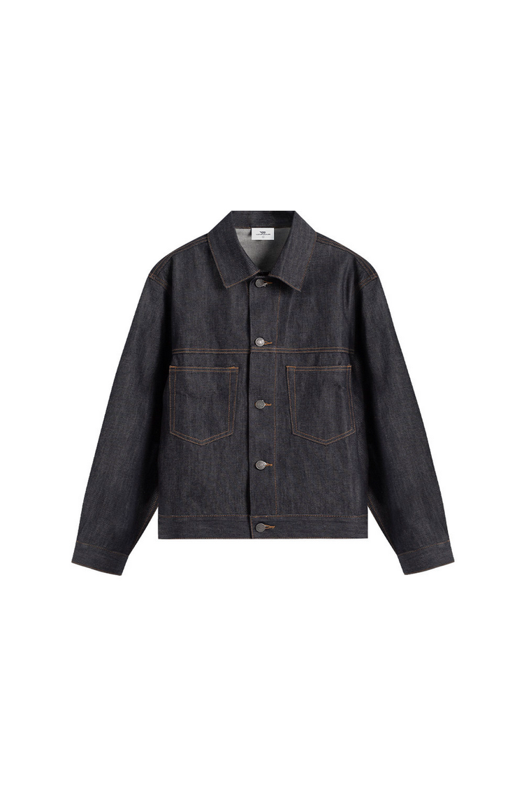 Raw Denim Jacket — Loopsoon — view 5