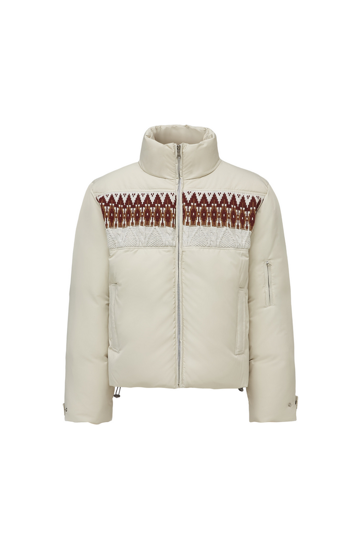 Fair Isle Down Jacket — Taichiism — view 3