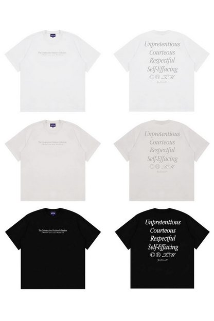 Multi Line Print T-Shirt