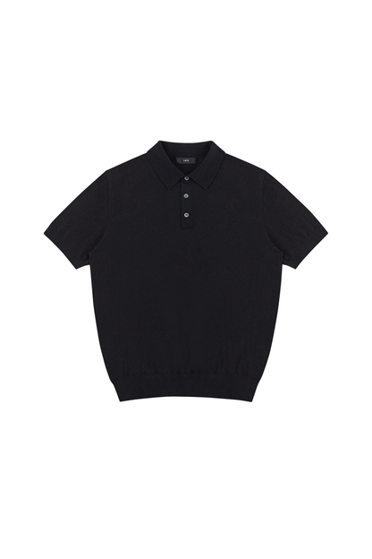 Linen Knit Polo Shirt