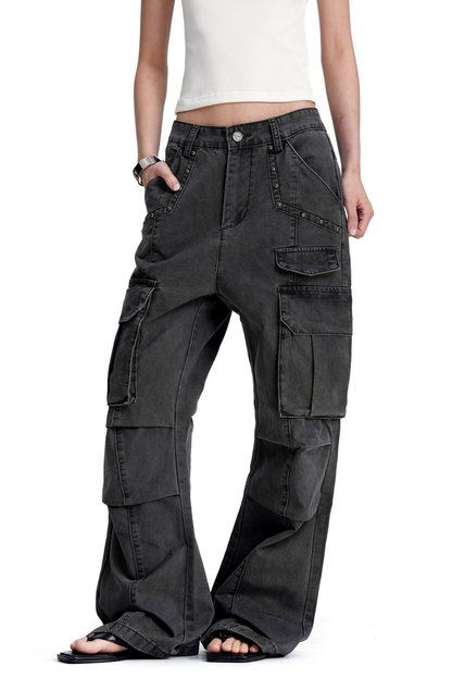 Vintage Rivet Cargo Pants
