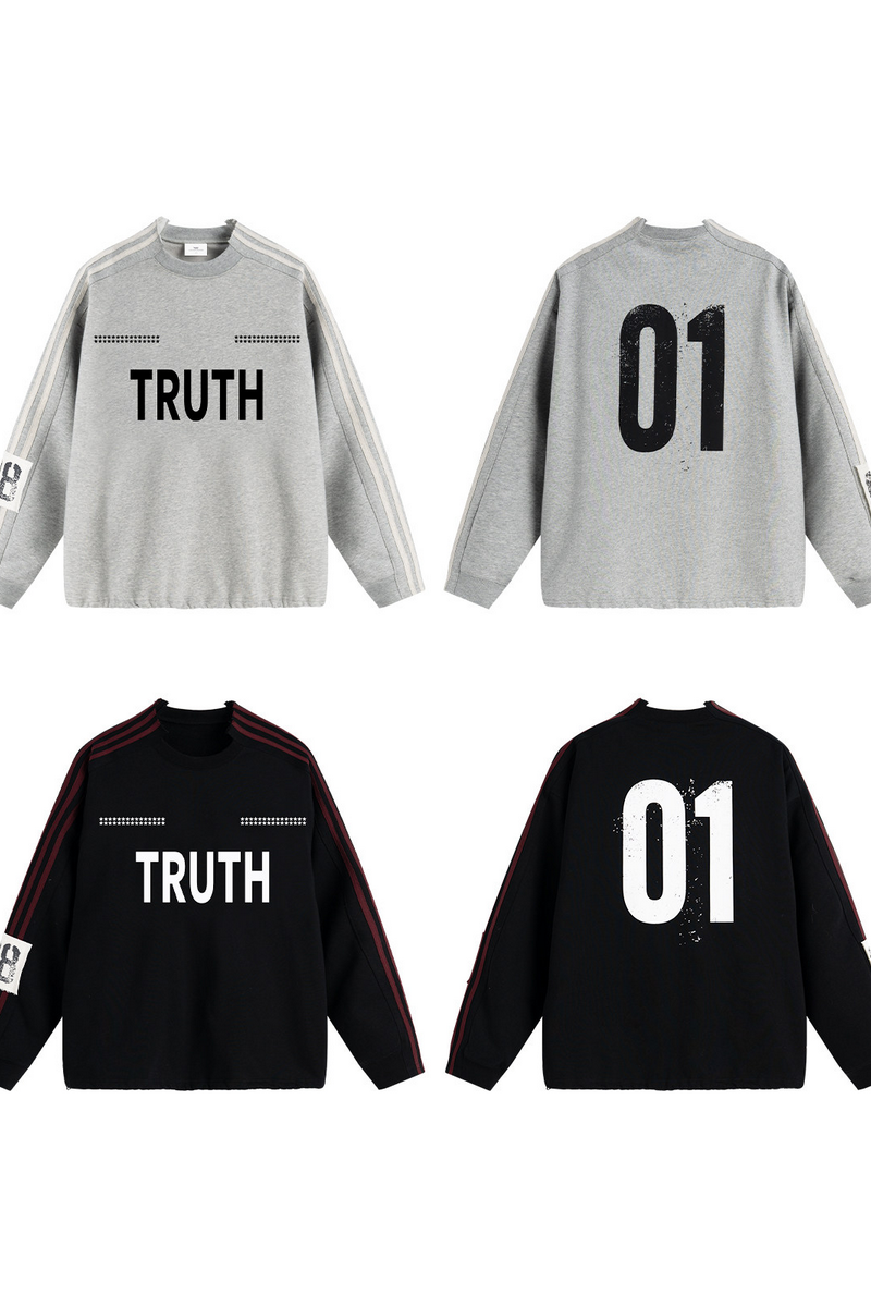 Four Stripe Graphic Sweatshirt