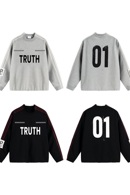 Four Stripe Graphic Sweatshirt