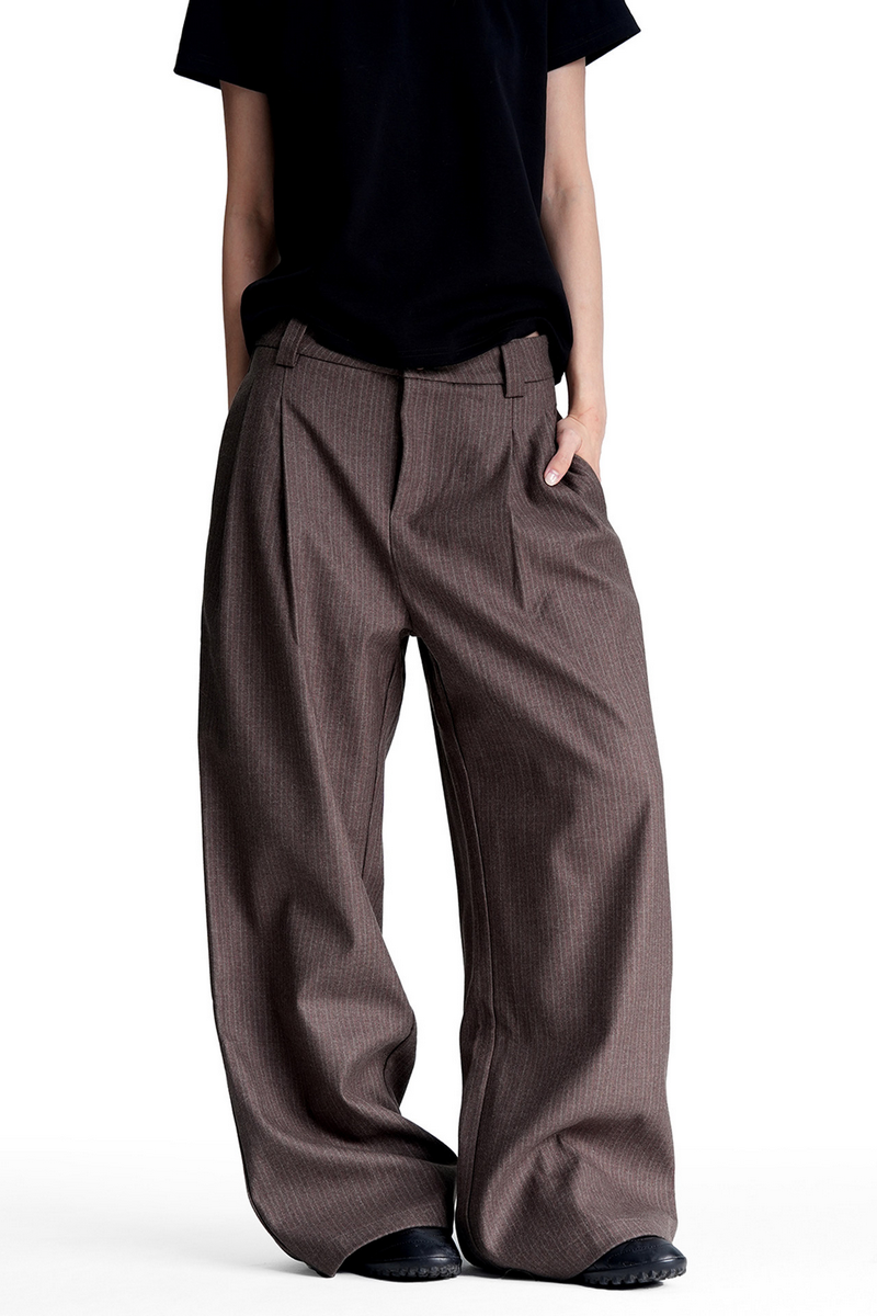 Striped Draped Trousers