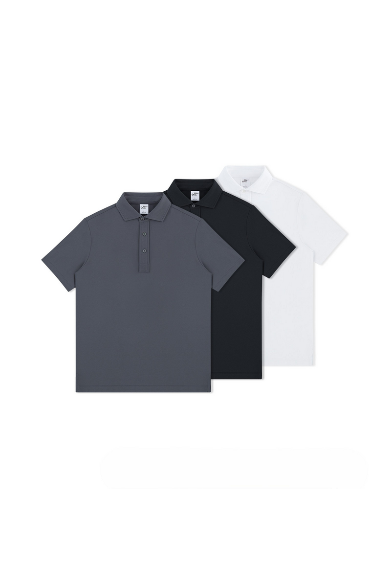 Silk Linen Polo Shirt