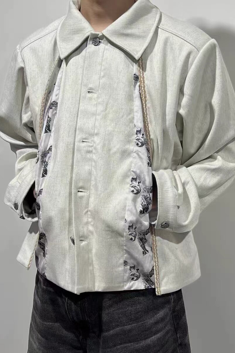 Floral Linen Blend Jacket