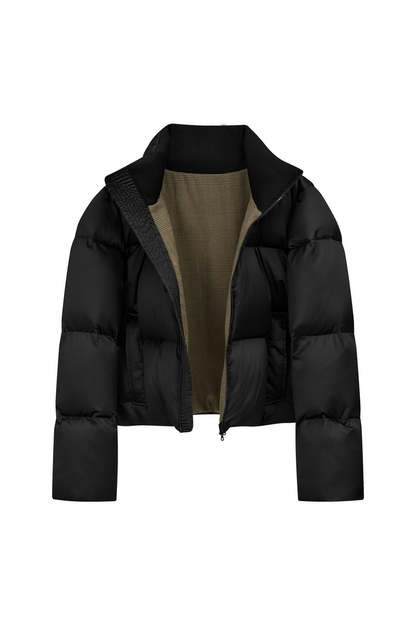 Satin Boxy Down Jacket