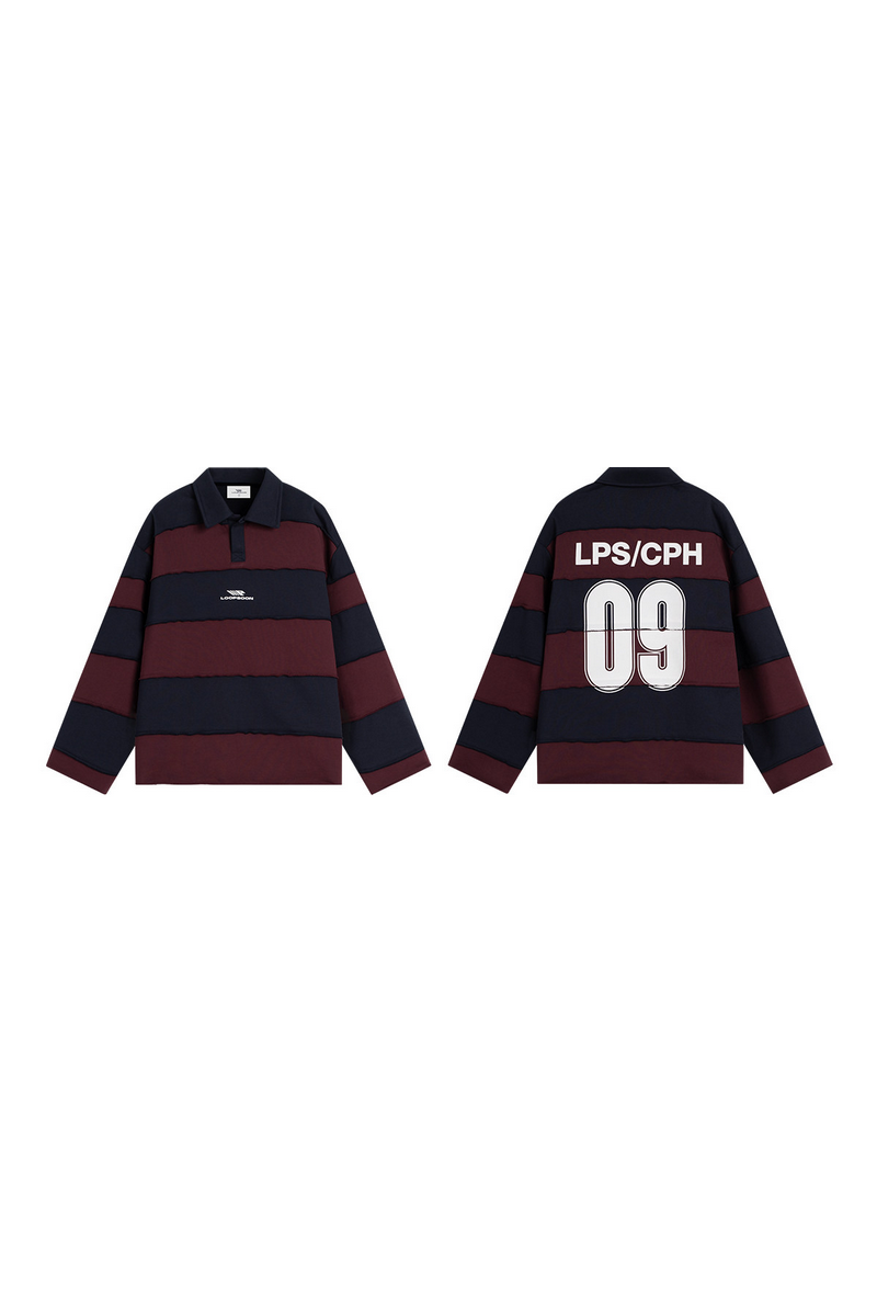 Two Tone Polo Sweatshirt