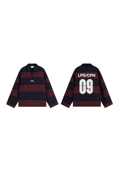 Two Tone Polo Sweatshirt