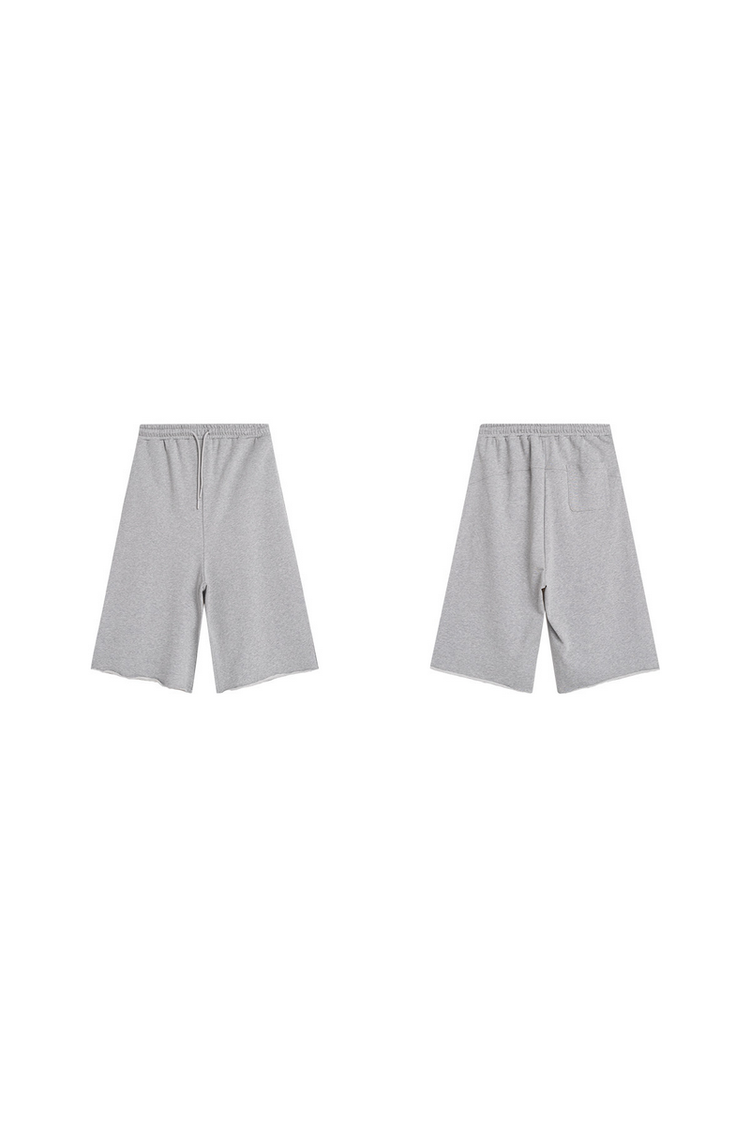 Drawstring Cropped Shorts — Loopsoon — view 4