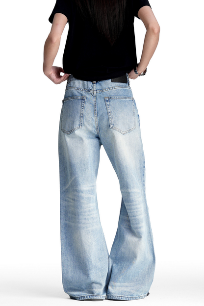 Vintage Whisker Wash Bootcut Jeans