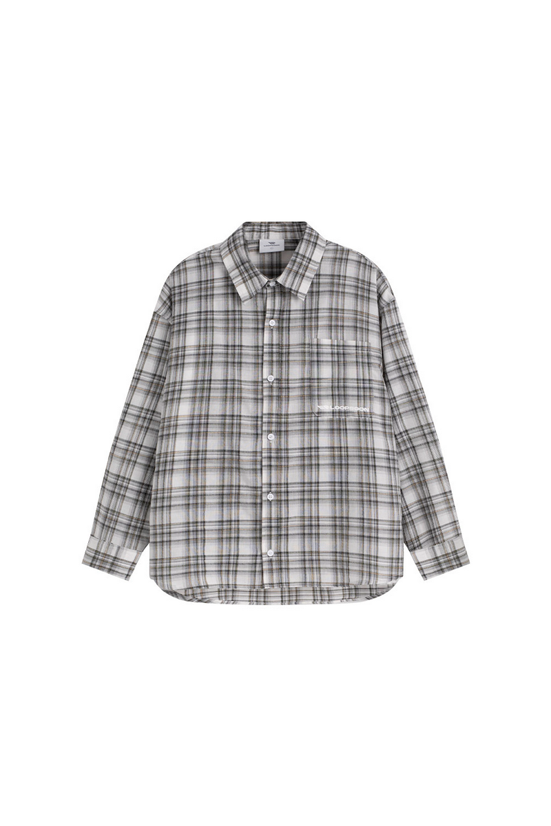 Oversized Plaid Shirt Jacket