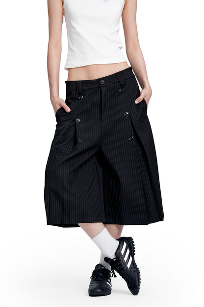 Striped Cropped Trousers