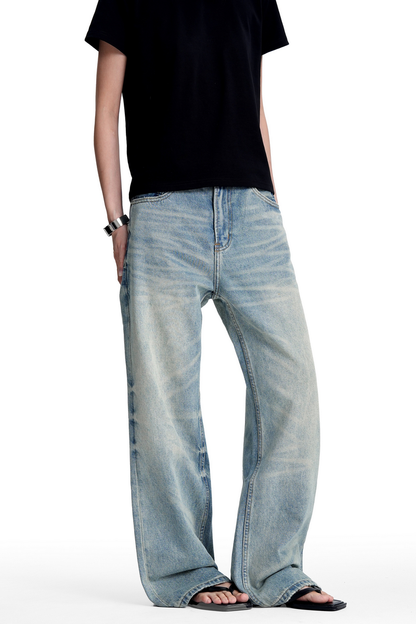 Washed Stacked Jeans