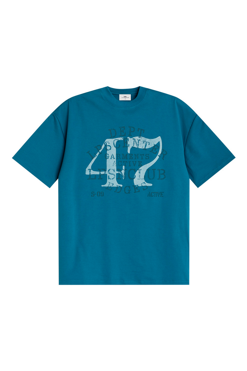Distressed Number Graphic Tee