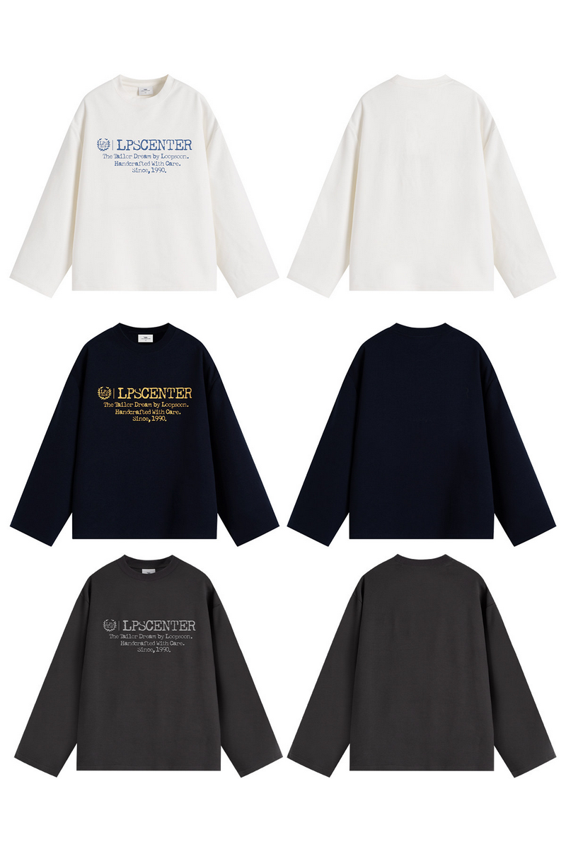 Contrast Print Long Sleeve Tee