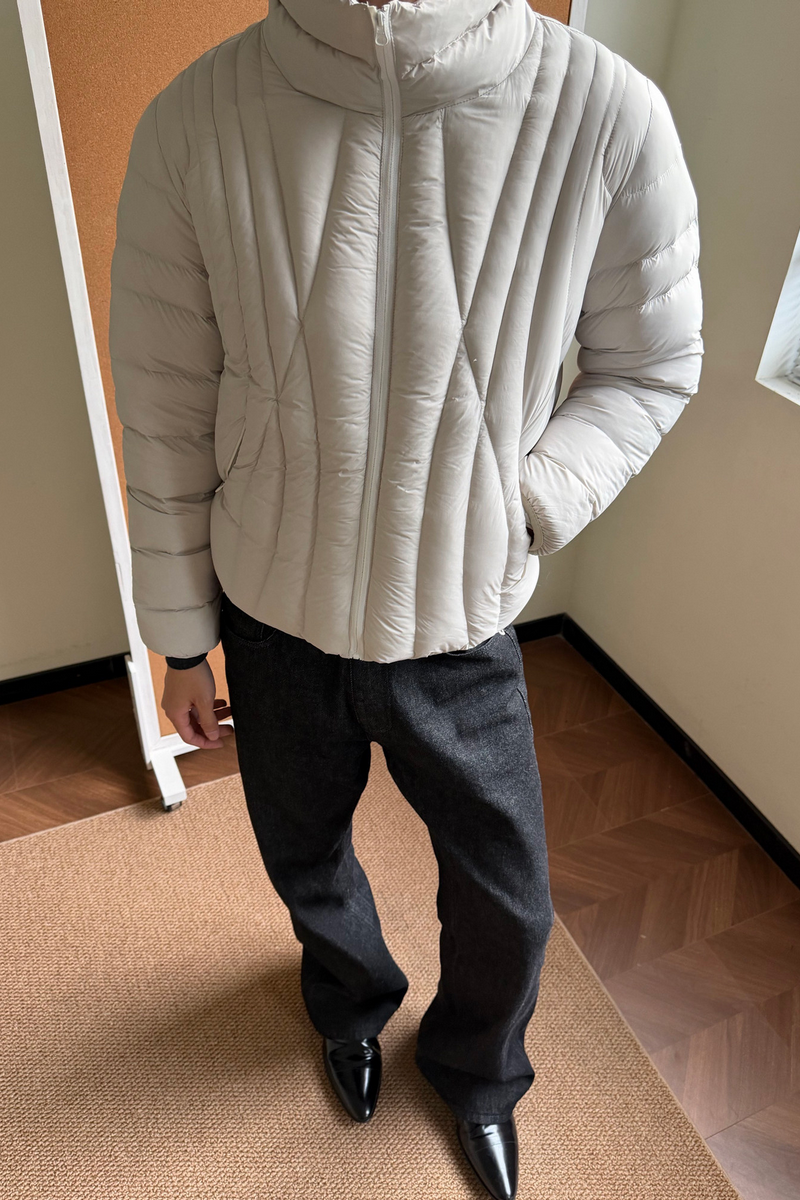 Curved Quilt Down Jacket