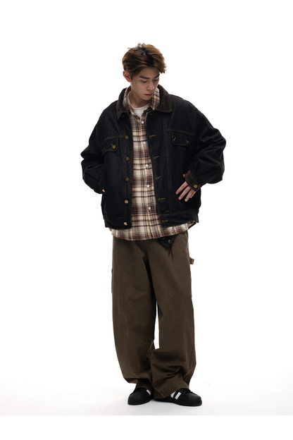 Washed Straight Cargo Pants