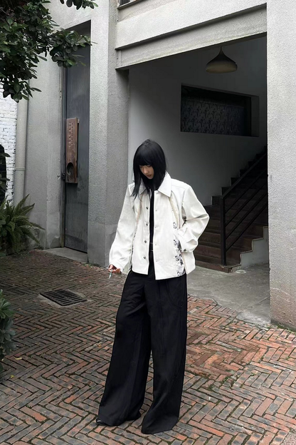 Floral Linen Blend Jacket