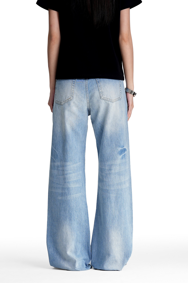 Whisker Wash Bootcut Jeans