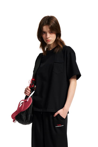 Distressed Pocket Tee