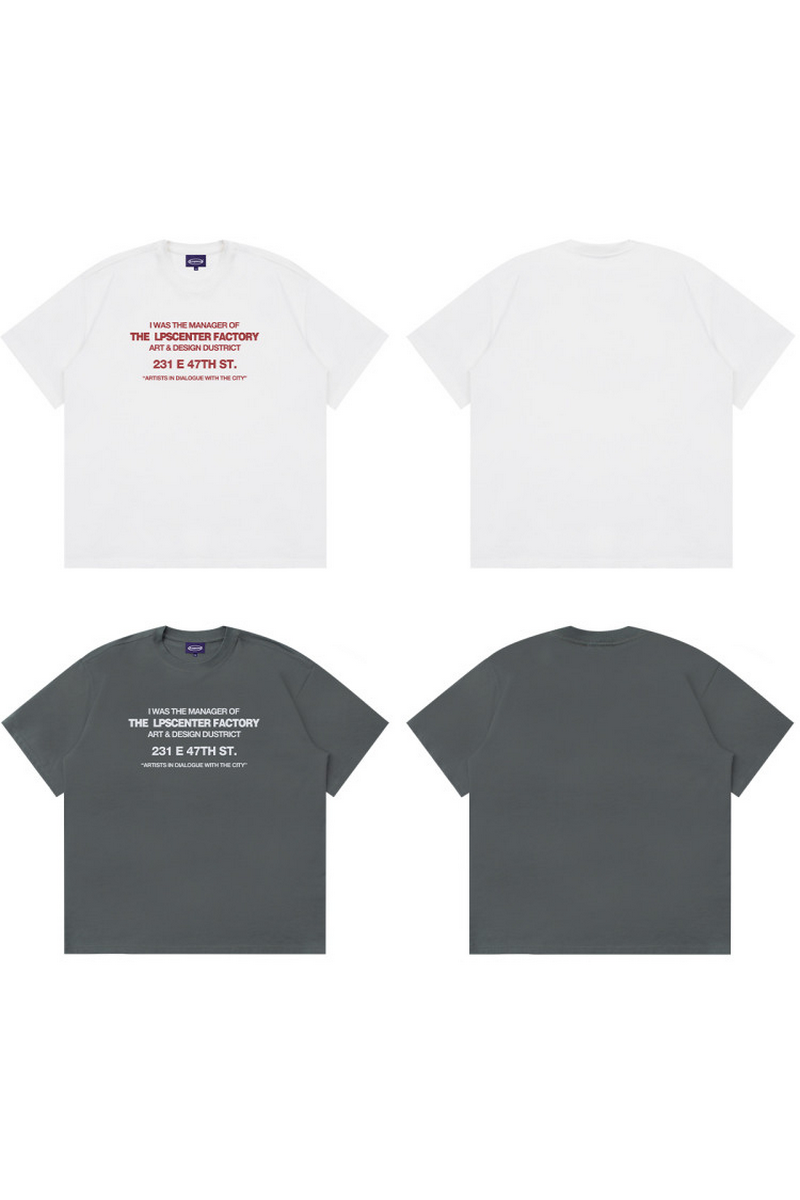 Vintage Letter Print T-Shirt