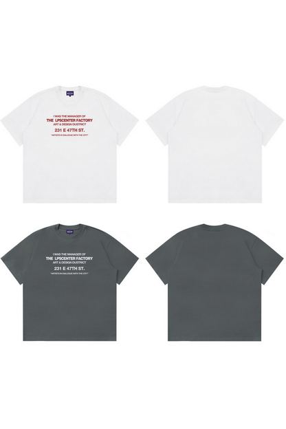 Vintage Letter Print T-Shirt