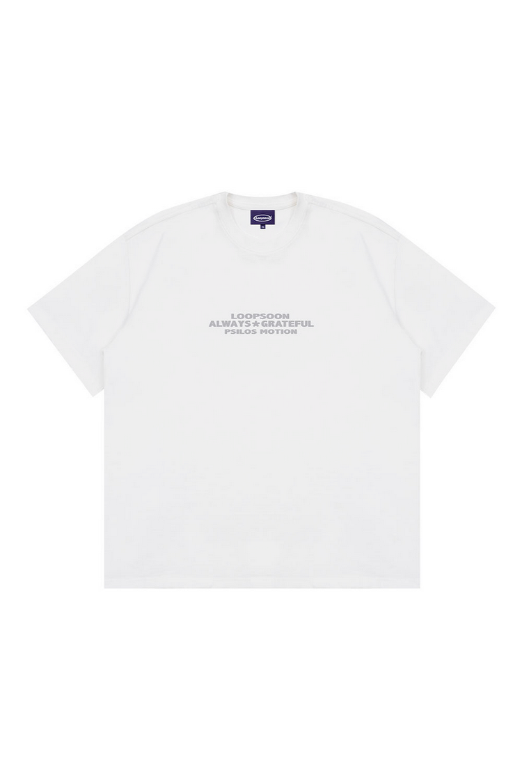 Letter Print Oversized T-Shirt — Loopsoon — view 2