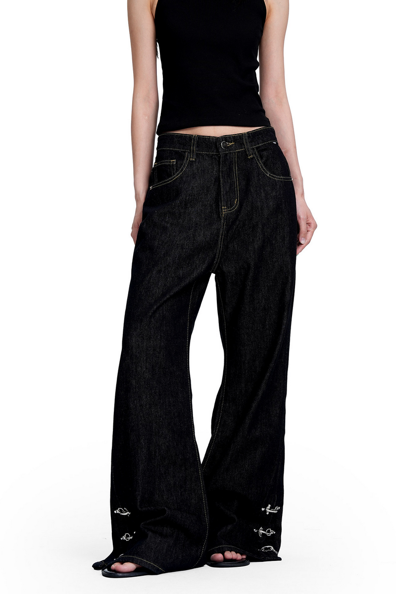 Buckle Raw Jeans