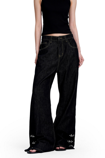Buckle Raw Jeans